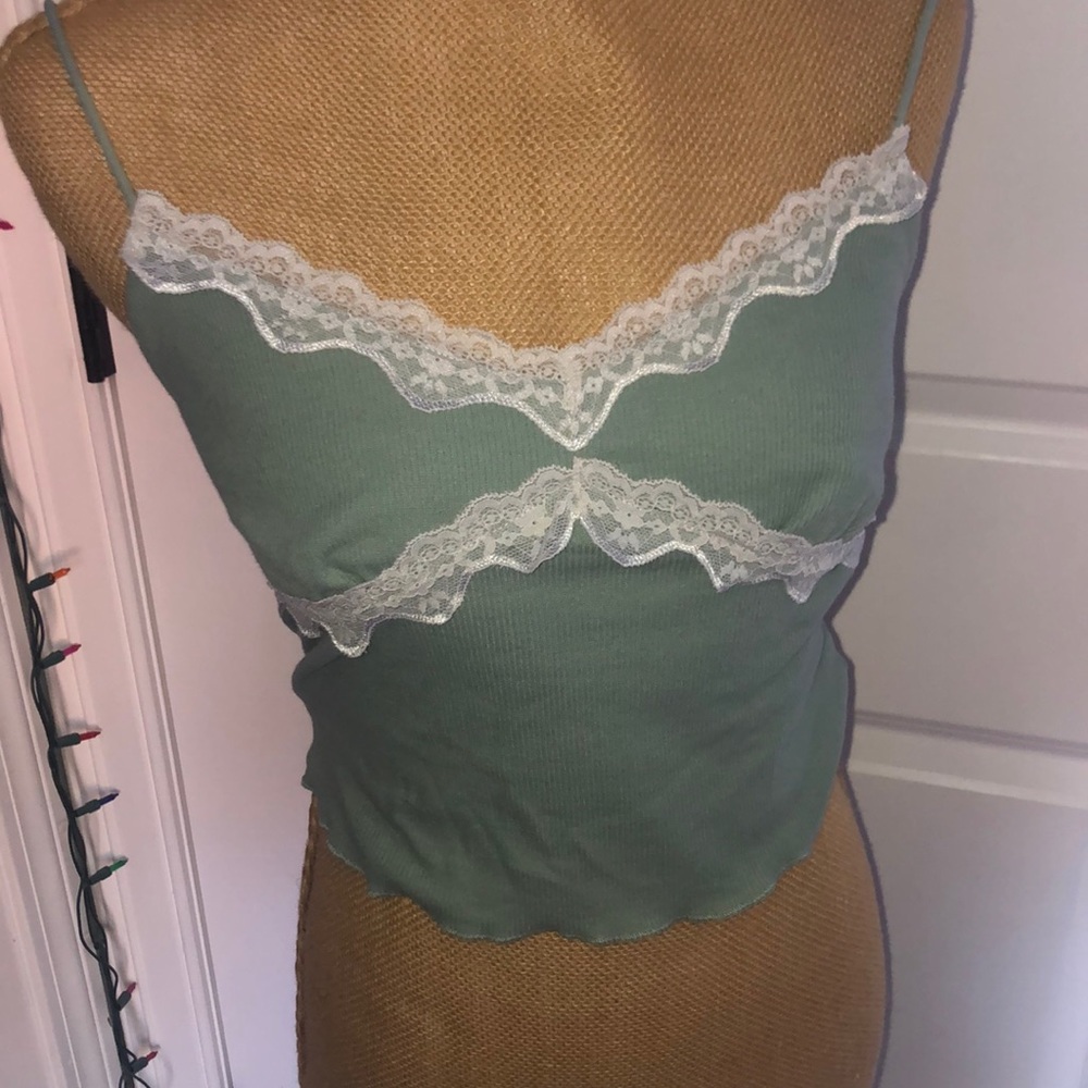 Ribbed, Lace Tank top